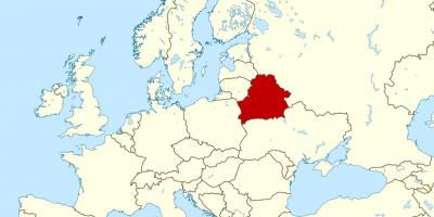 Bielorrússia localização no mapa