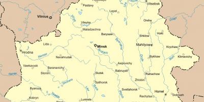 Mapa da bielorrússia