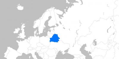 Mapa da Bielorrússia europa