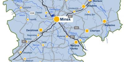 Minsk, Bielorrússia mapa